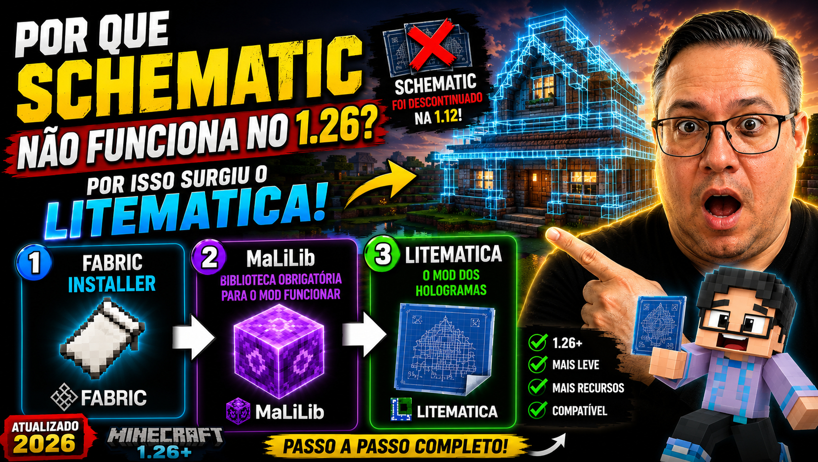 LITEMATICA do ZERO! Aprenda em menos de 10 Minutos